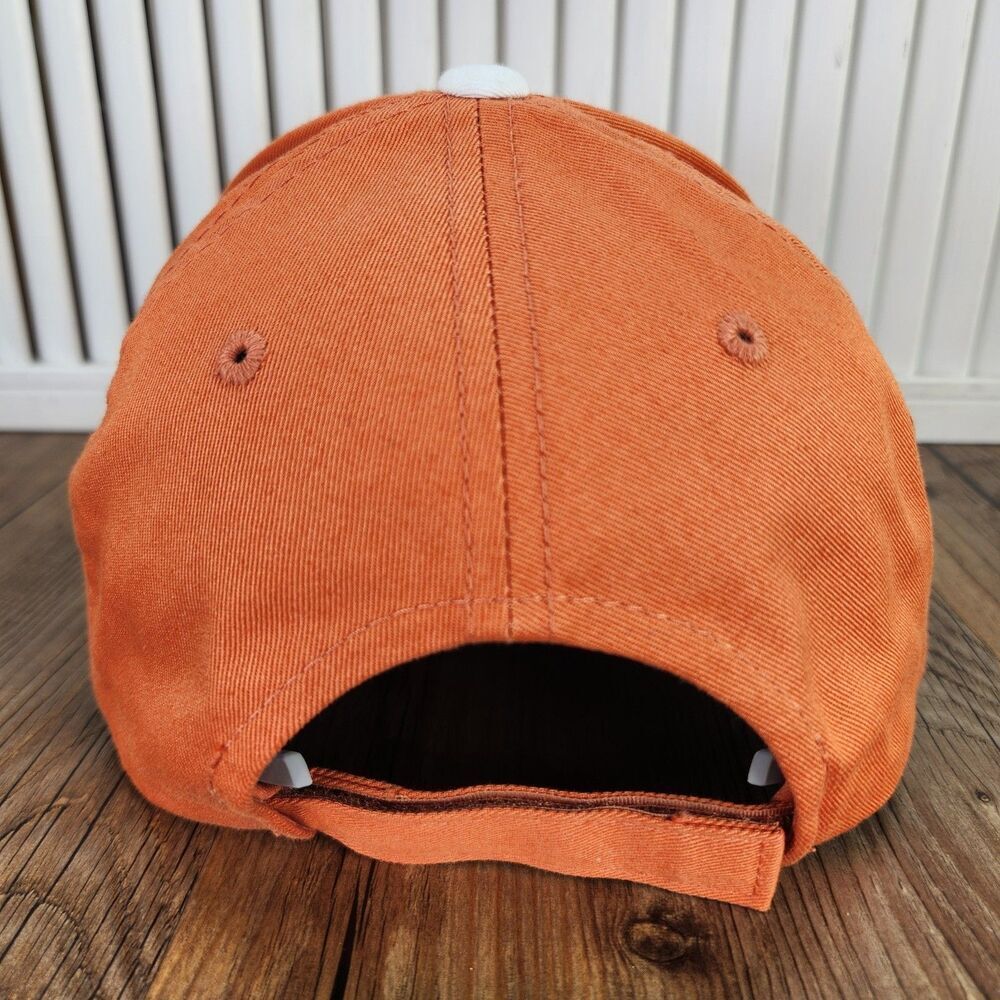 Texas Longhorns Strapback Hat Cap Burnt Orange Longhorn Headwear College Hook Em - Picture 5 of 10